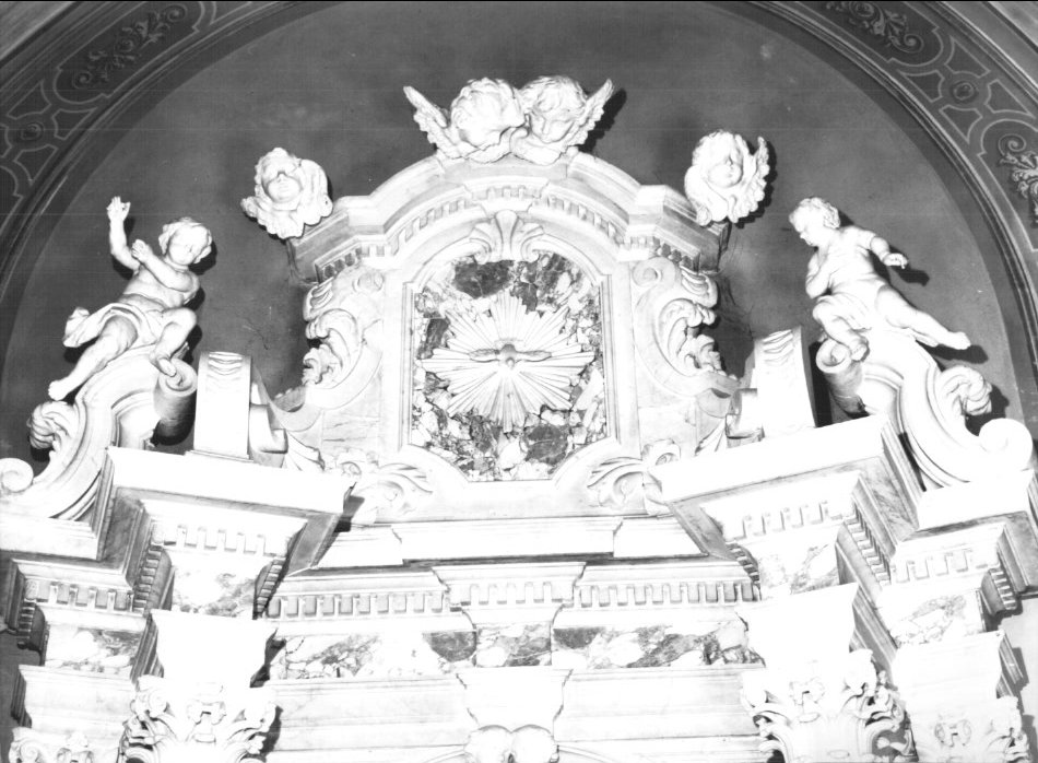 fastigio d'altare - ambito friulano (secc. XVII/ XVIII)