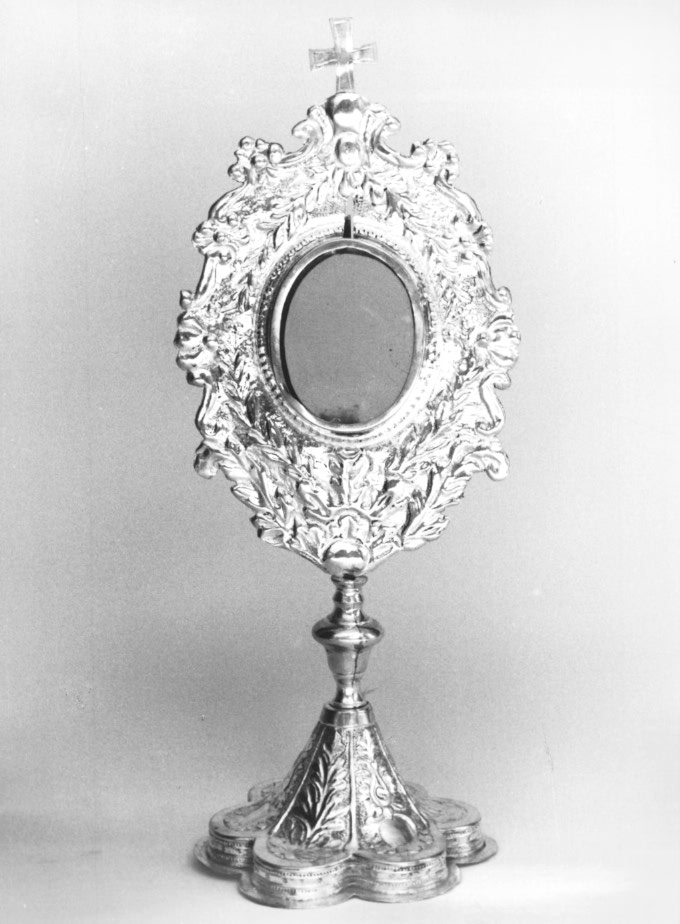 reliquiario - a ostensorio - ambito friulano (primo quarto sec. XX)