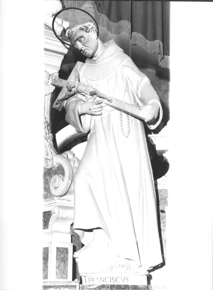 San francesco d'Assisi (scultura) - ambito friulano (sec. XVIII)