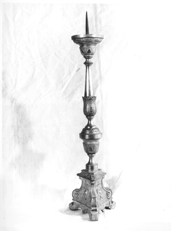 candeliere d'altare - ambito friulano (sec. XIX)