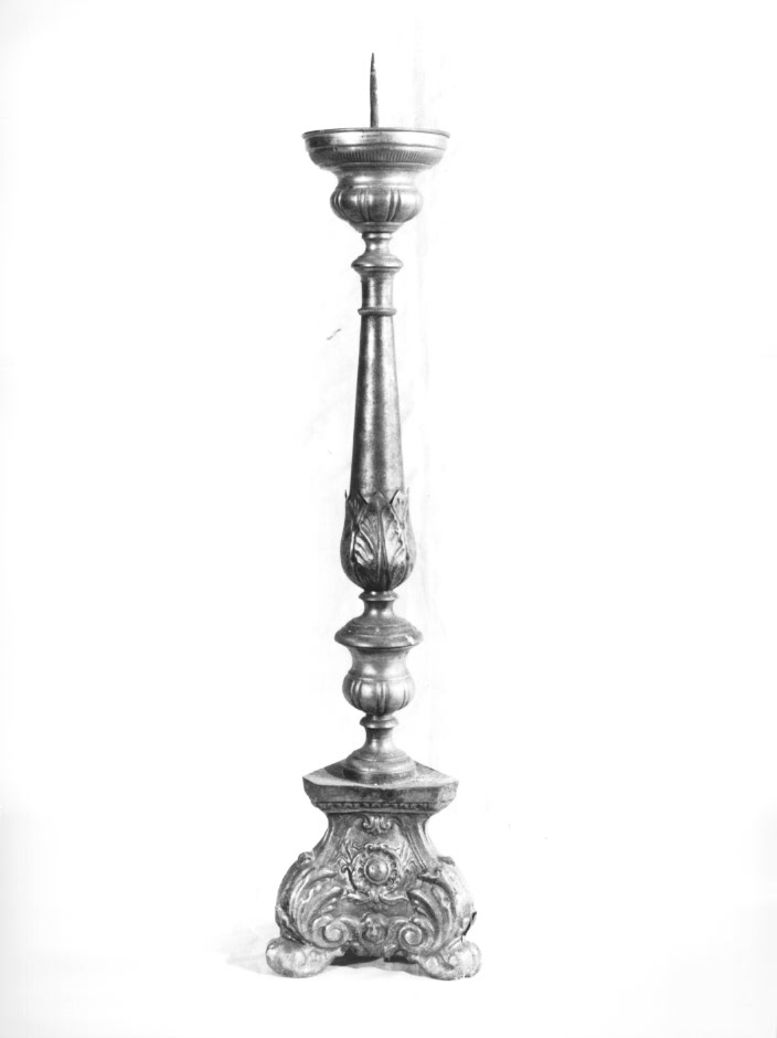candeliere d'altare - ambito friulano (sec. XIX)