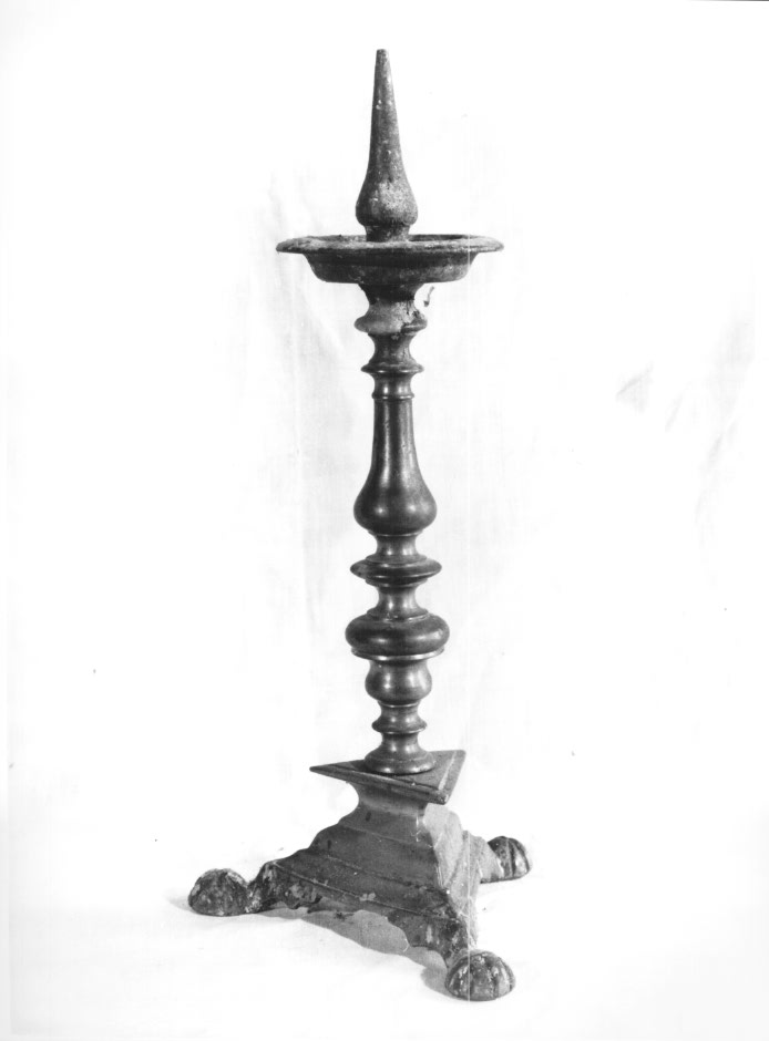 candeliere d'altare - ambito friulano (sec. XIX)