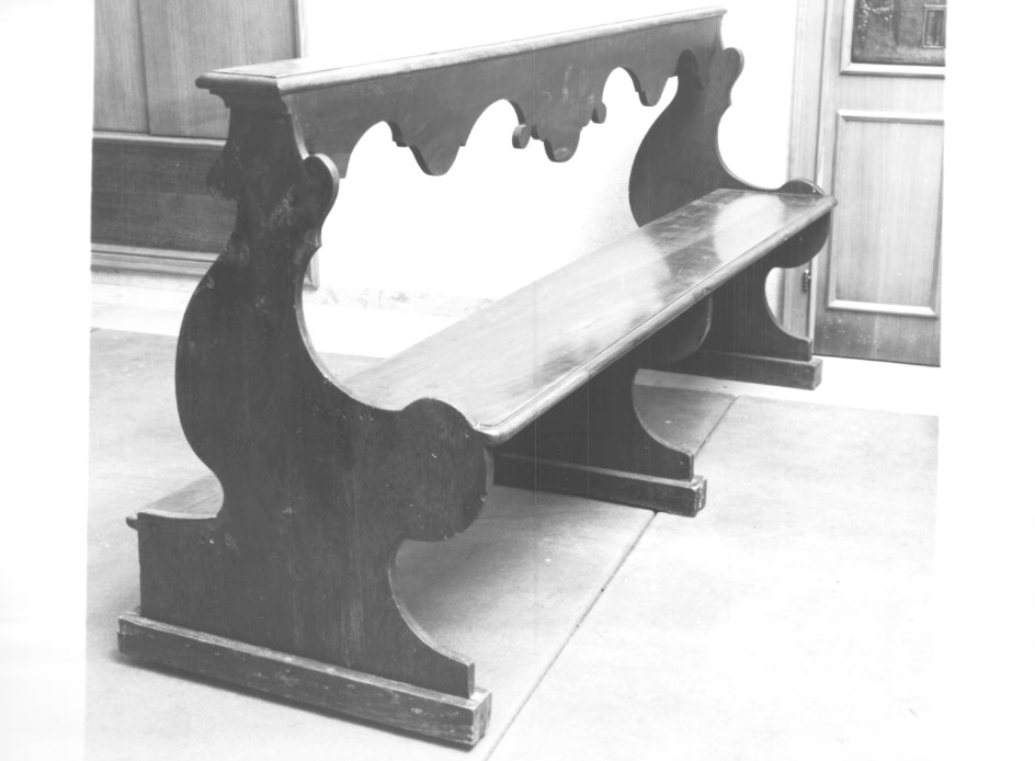 banco da chiesa - ambito friulano (seconda metà sec. XIX)