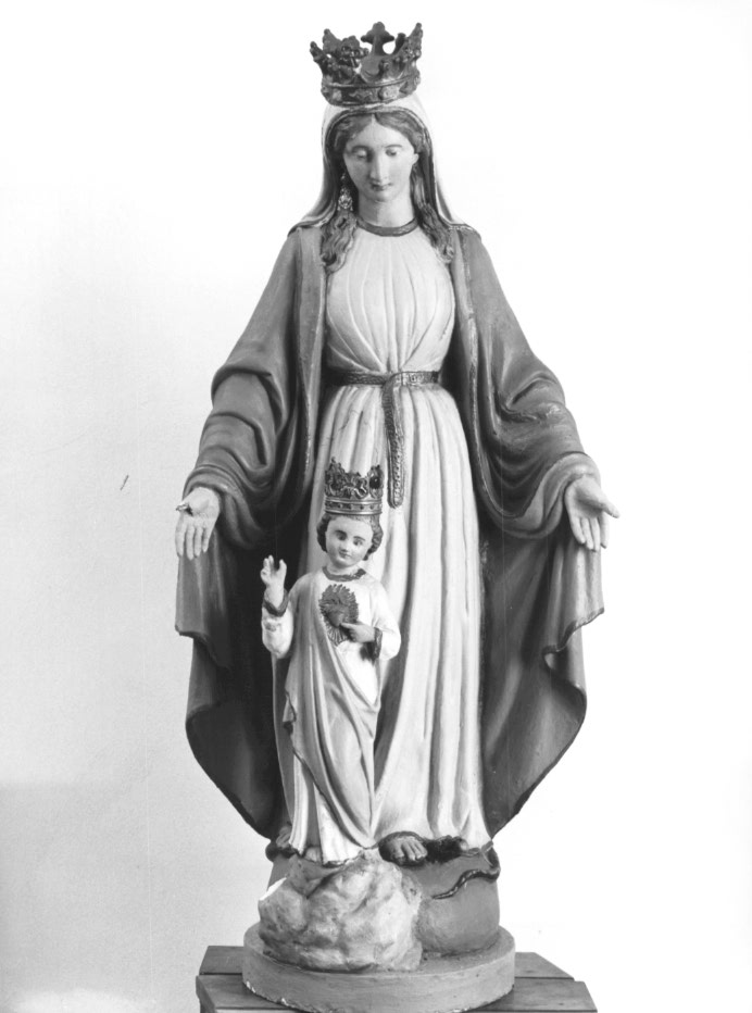Madonna con bambino (gruppo scultoreo) - ambito Italia nord-orientale (secc. XIX/ XX)
