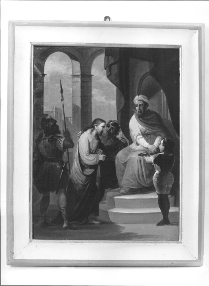 Cristo davanti a Pilato (dipinto) - ambito Italia nord-orientale (secc. XIX/ XX)