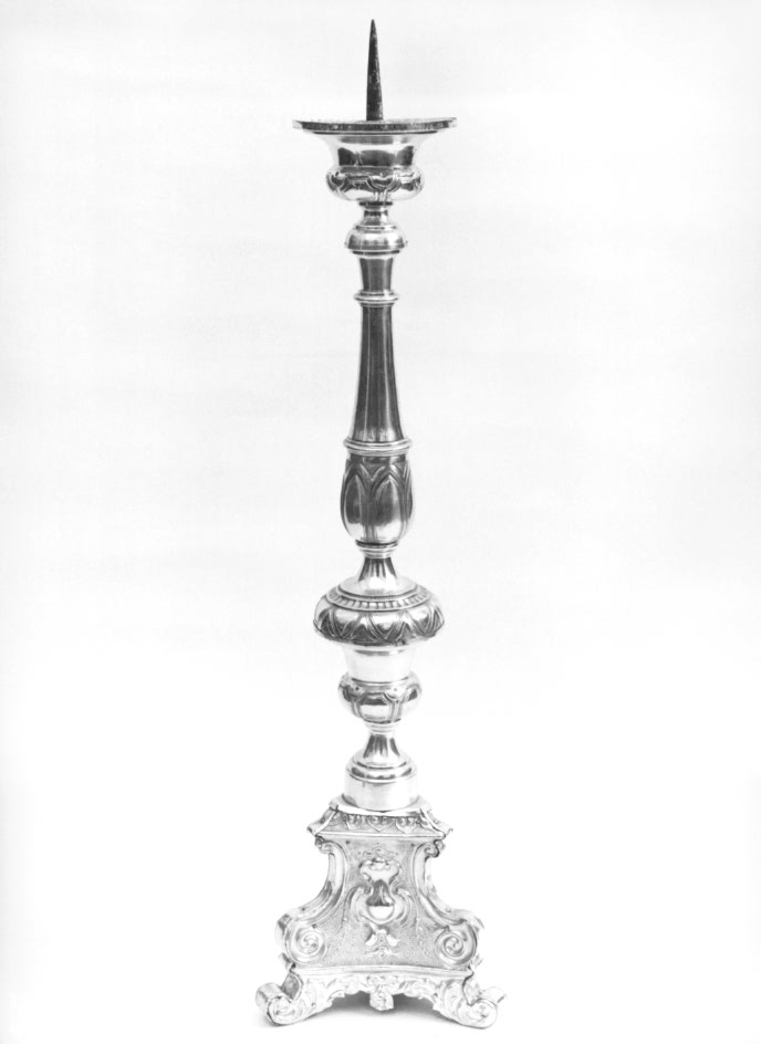 candeliere d'altare - ambito Italia nord-orientale (sec. XIX)