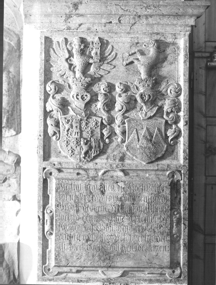 lapide tombale - ambito Italia nord-orientale (sec. XVII)