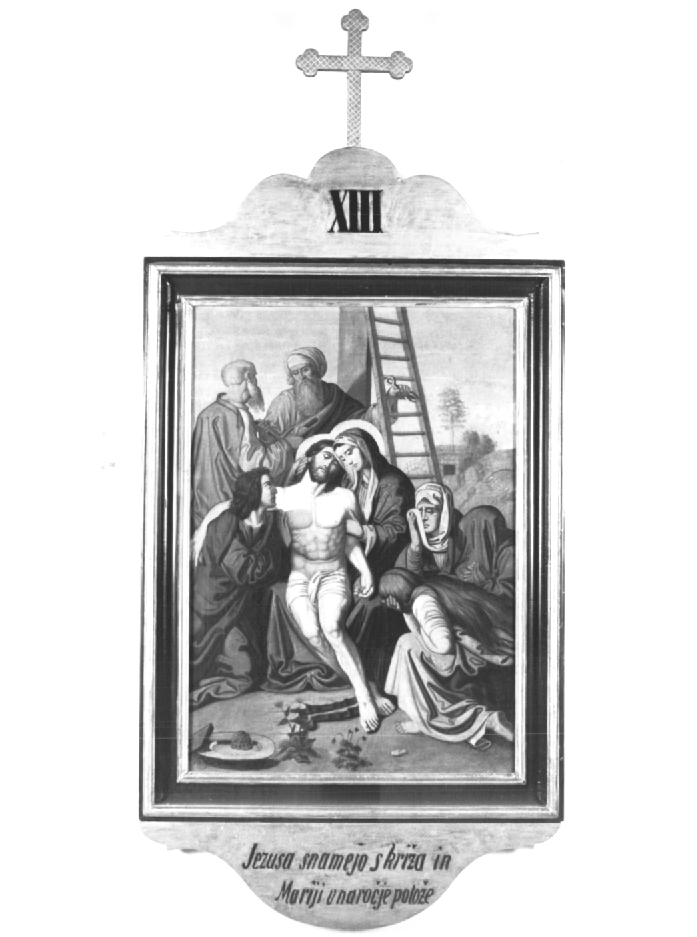 Stazione XIII: Gesù deposto dalla croce (dipinto) - ambito sloveno (prima metà sec. XX)