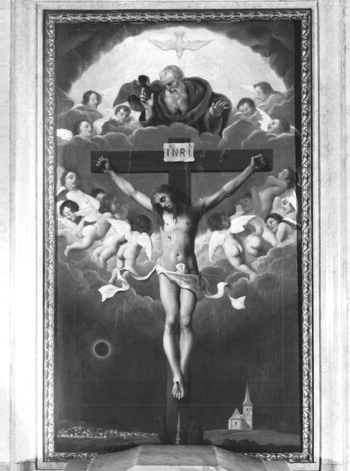 Trinità con angioletti (pala d'altare) - ambito Italia nord-orientale (sec. XVII)
