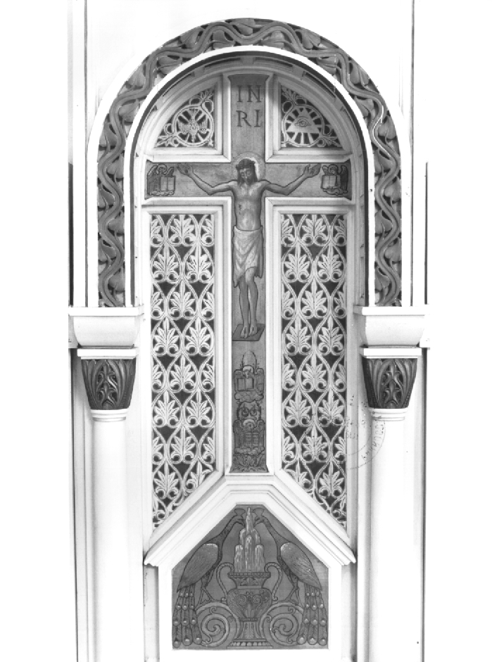 Cristo crocifisso (dipinto) - ambito Italia nord-orientale (secondo quarto sec. XX)