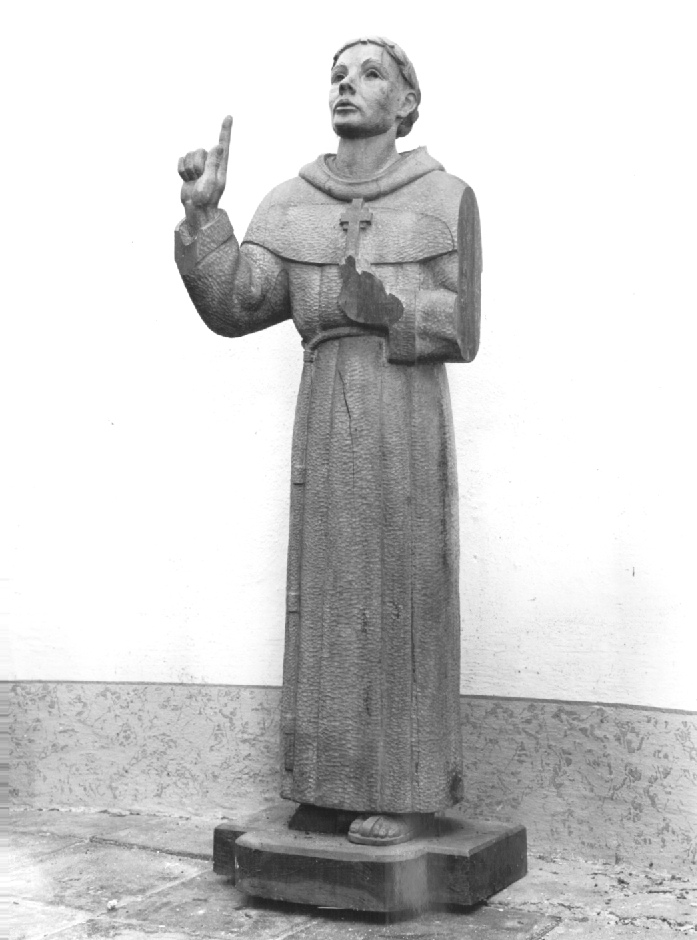 San Francesco d'Assisi (?) (statua) - ambito Italia nord-orientale (prima metà sec. XX)