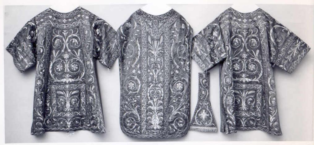 paramento liturgico - in terzo - ambito veneto (seconda metà sec. XIX)