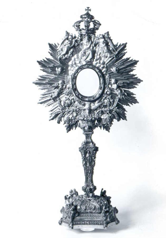 ostensorio - a raggiera - bottega lombardo-veneto (prima metà sec. XIX)