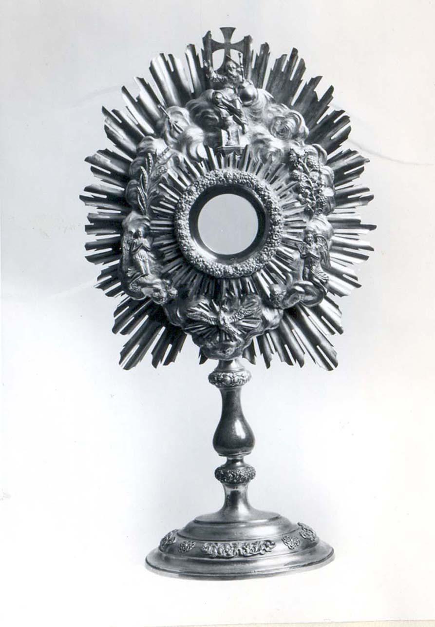 ostensorio - a raggiera - ambito austriaco (metà sec. XIX)