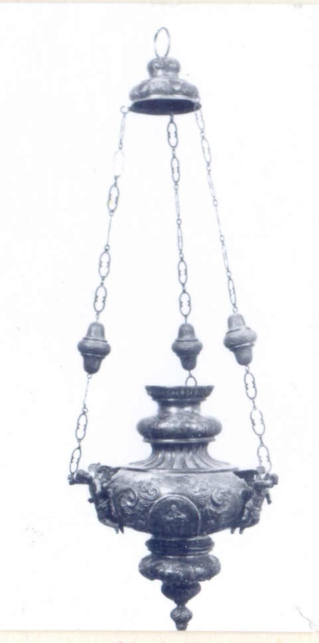 lampada pensile - ambito triestino (metà sec. XIX)