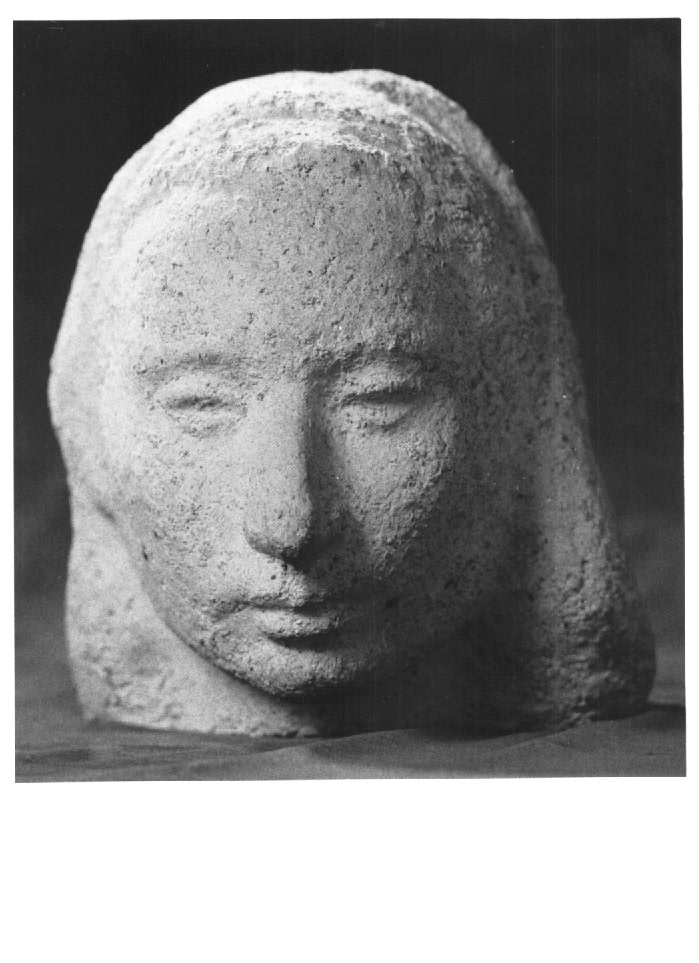 testa di donna (scultura) - ambito Italia nord-orientale (sec. XX)
