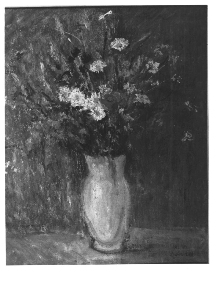 fiori campestri, vaso con fiori (dipinto) - ambito Italia nord-orientale (sec. XX)