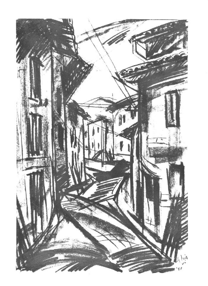 paesaggio (disegno) - ambito Italia nord-orientale (sec. XX)