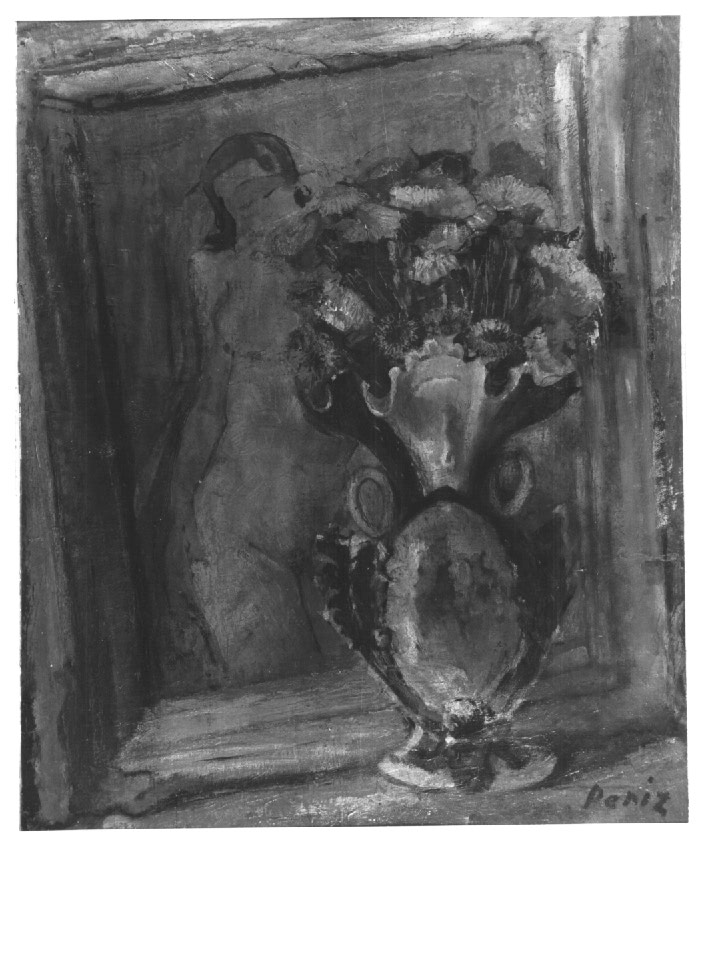 vaso con fiori (dipinto) - ambito Italia nord-orientale (sec. XX)