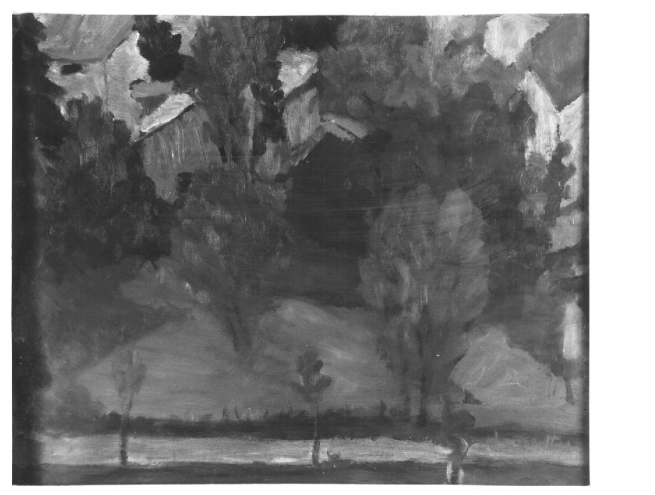 paesaggio (dipinto) - ambito Italia nord-orientale (sec. XX)