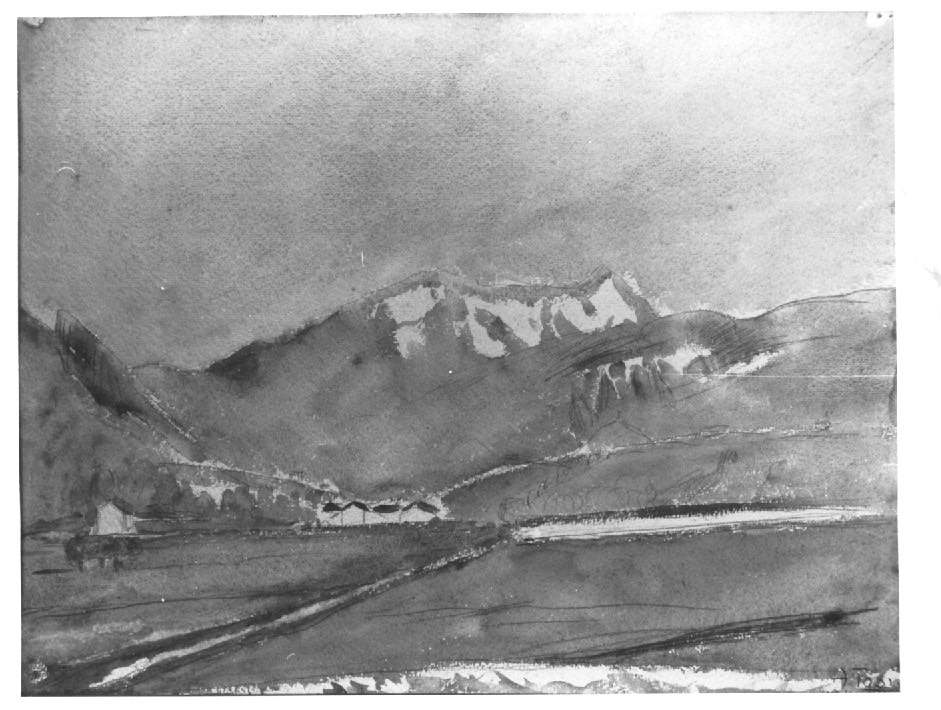 paesaggio (dipinto) - ambito Italia nord-orientale (sec. XX)