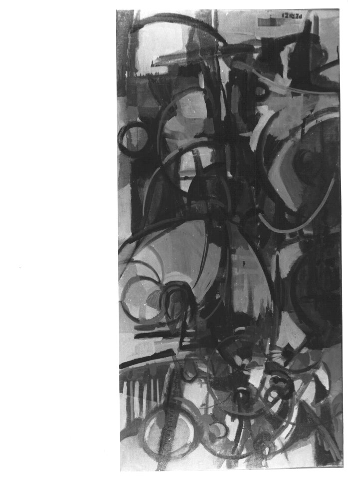 piccolo albero n.3, composizione astratta (dipinto) - ambito Italia nord-orientale (sec. XX)