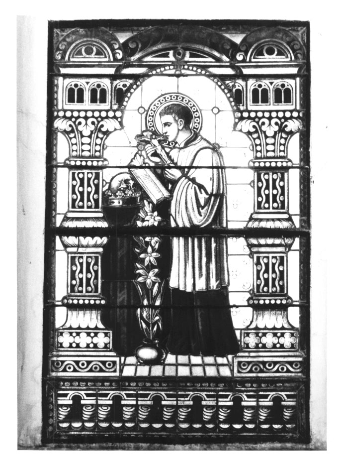 San Luigi Gonzaga (vetrata) - ambito Italia nord-orientale (sec. XX)