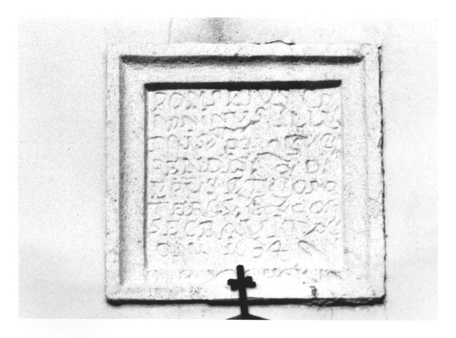 lapide commemorativa - ambito Italia nord-orientale (sec. XVII)