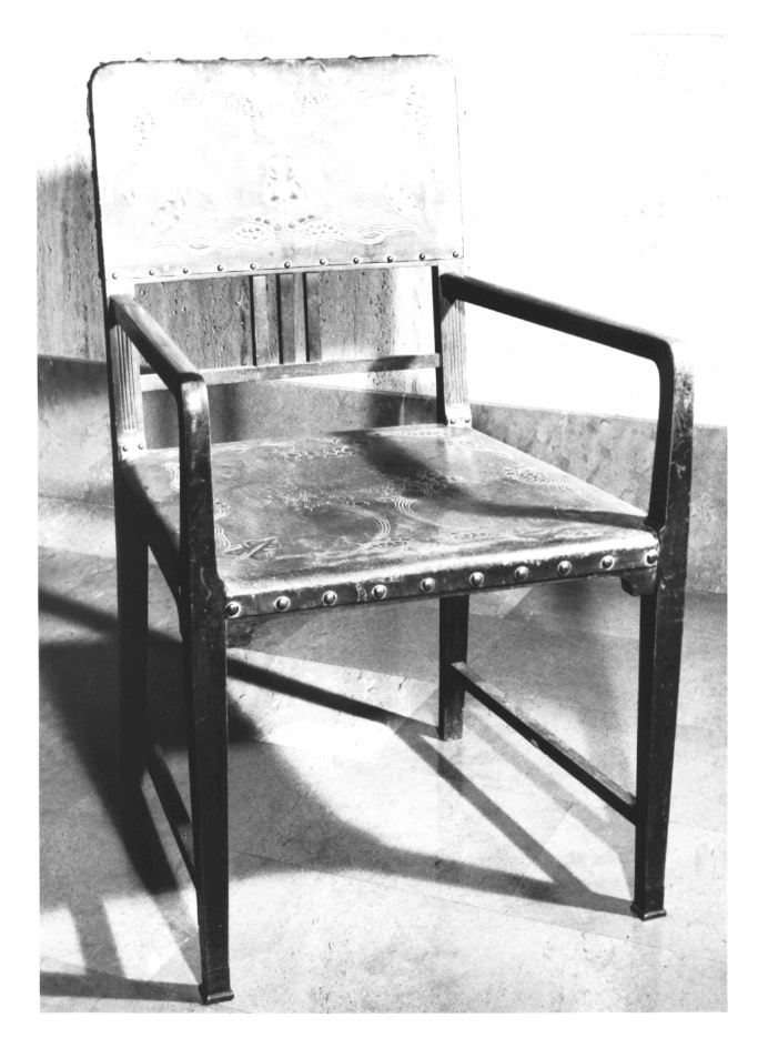 sedia - a braccioli - ambito Italia nord-orientale (inizio sec. XIX)