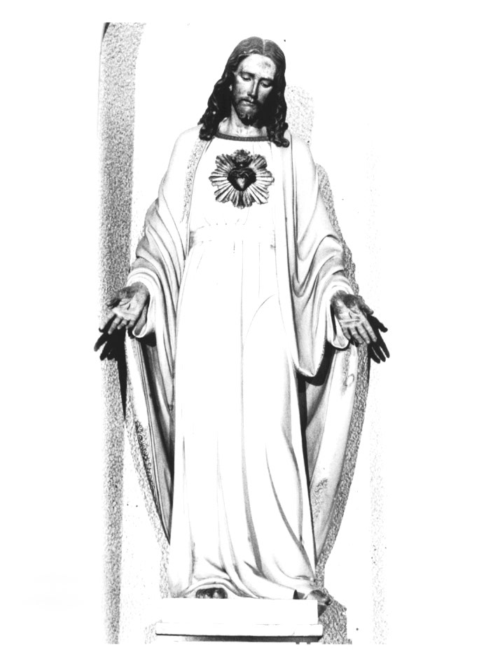 Sacro cuore di Gesù (statua) - ambito Italia nord-orientale (metà sec. XX)