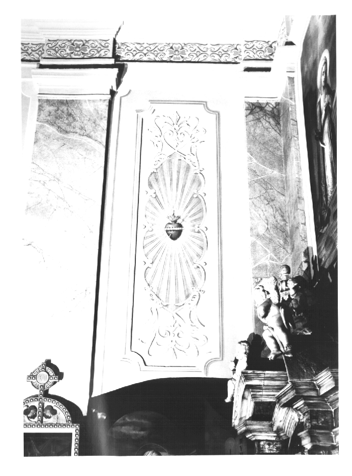 Sacro Cuore di Gesù (decorazione pittorica) - ambito Italia nord-orientale (sec. XX)