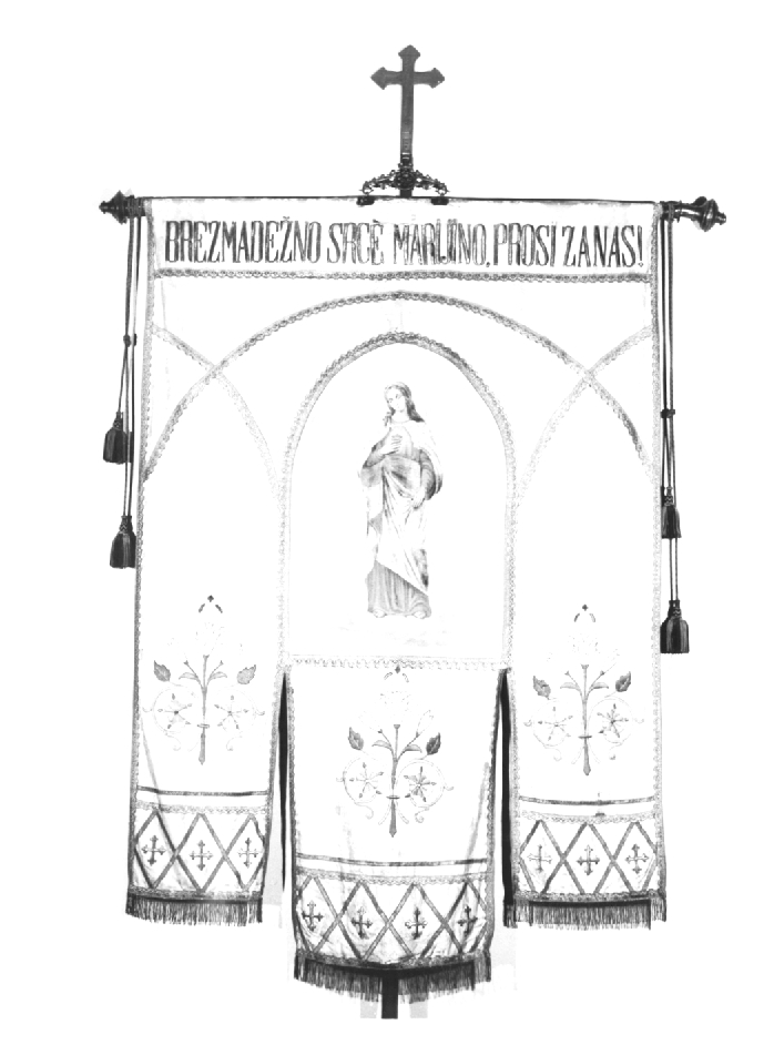 stendardo processionale - ambito Italia nord-orientale (seconda metà sec. XIX)