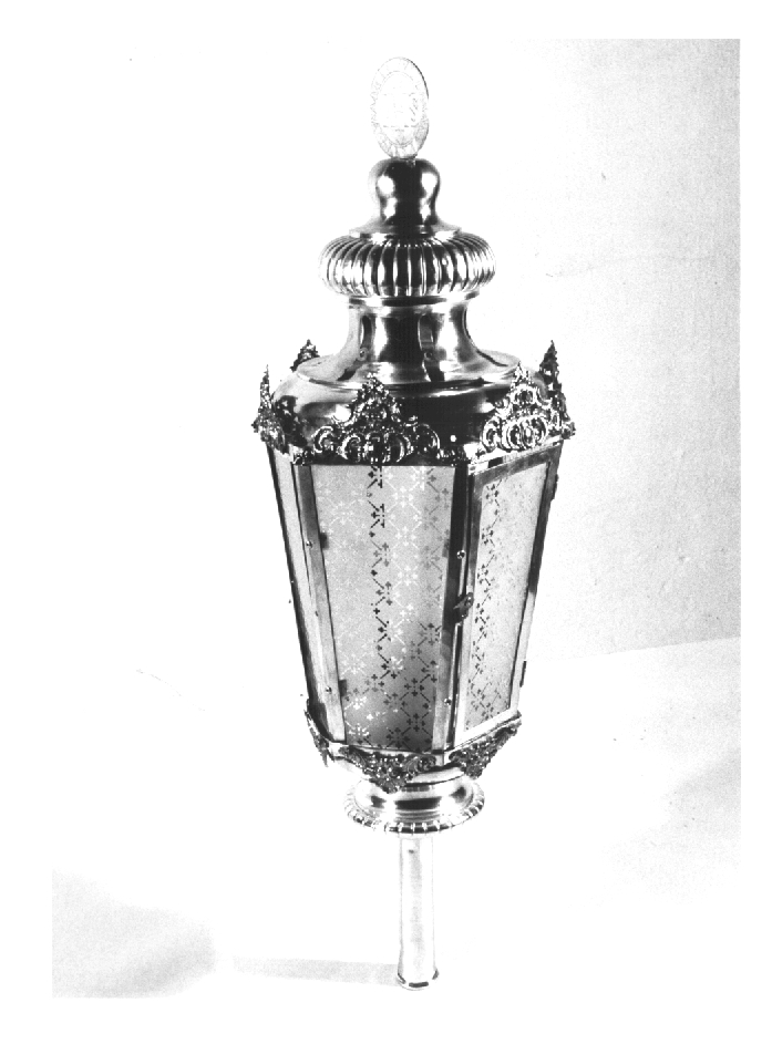 lanterna processionale - ambito Italia nord-orientale (fine/inizio secc. XIX/ XX)