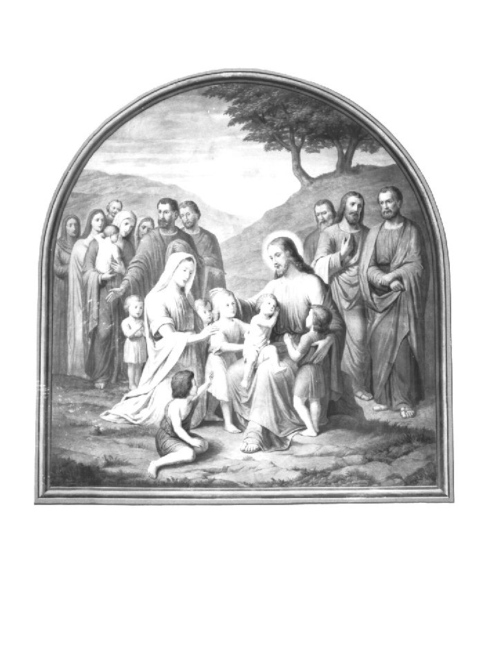 Cristo benedice i fanciulli (dipinto) - ambito Italia nord-orientale (sec. XIX)