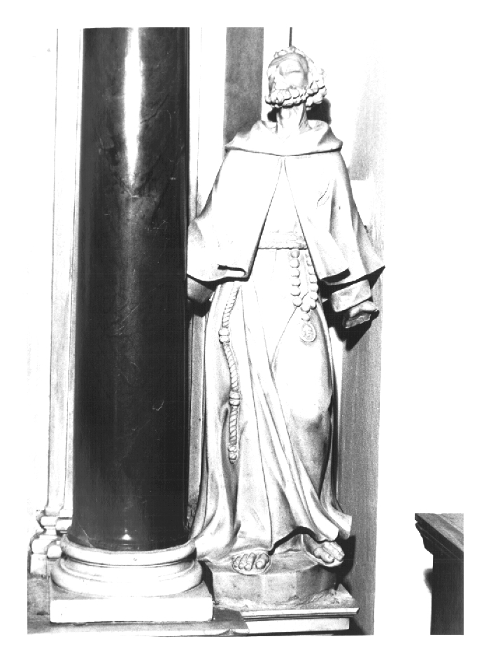 San Francesco d'Assisi (statua) - ambito Italia nord-orientale (sec. XIX)