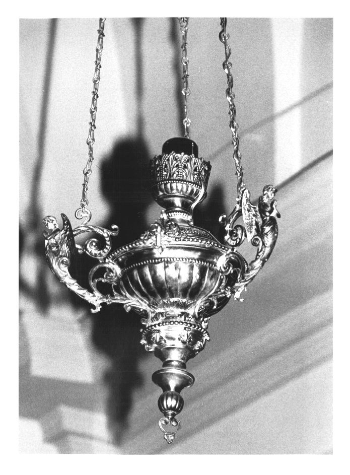 lampada pensile - ambito Italia nord-orientale (fine sec. XIX)