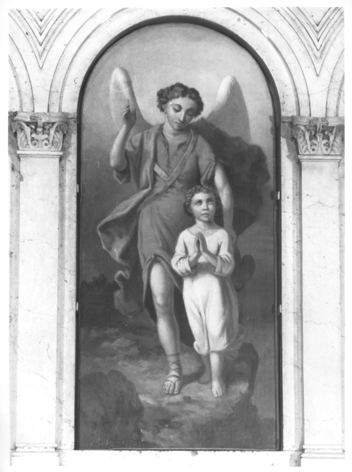 Angelo custode (dipinto) - ambito Italia nord-orientale (sec. XIX)