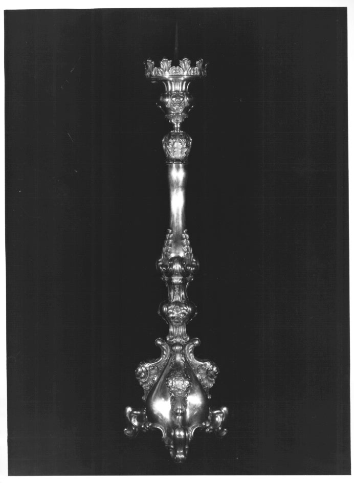 candeliere d'altare - ambito Italia nord-orientale (sec. XIX)