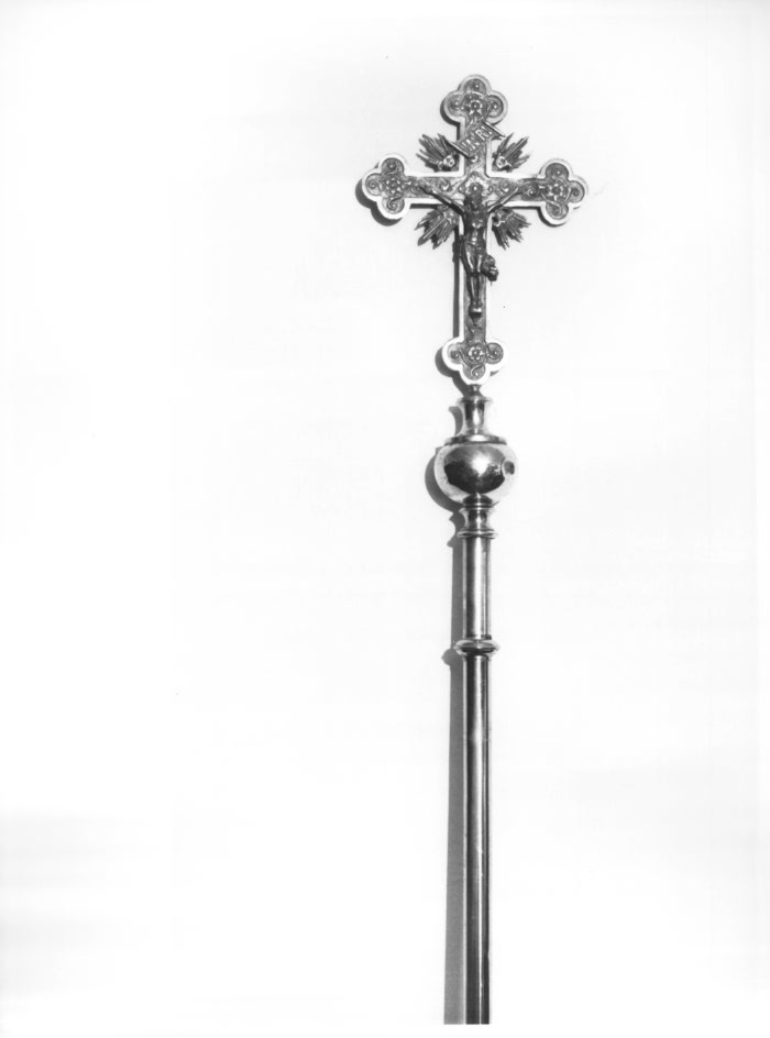 croce processionale - ambito Italia nord-orientale (seconda metà sec. XIX)