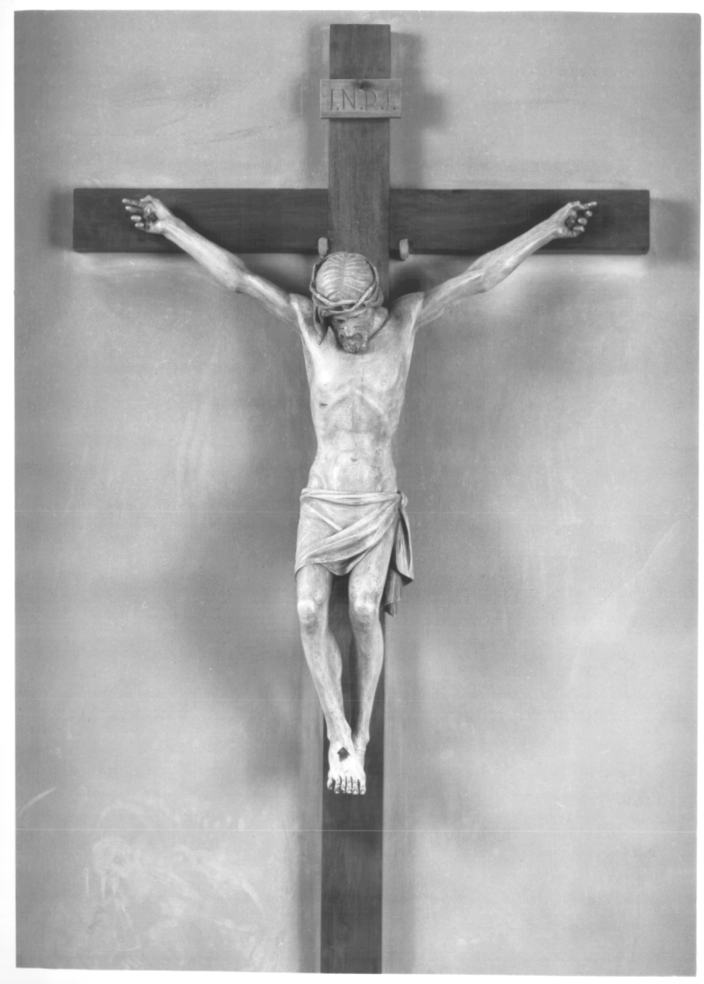 Cristo crocifisso (scultura) - ambito Italia nord-orientale (metà sec. XX)