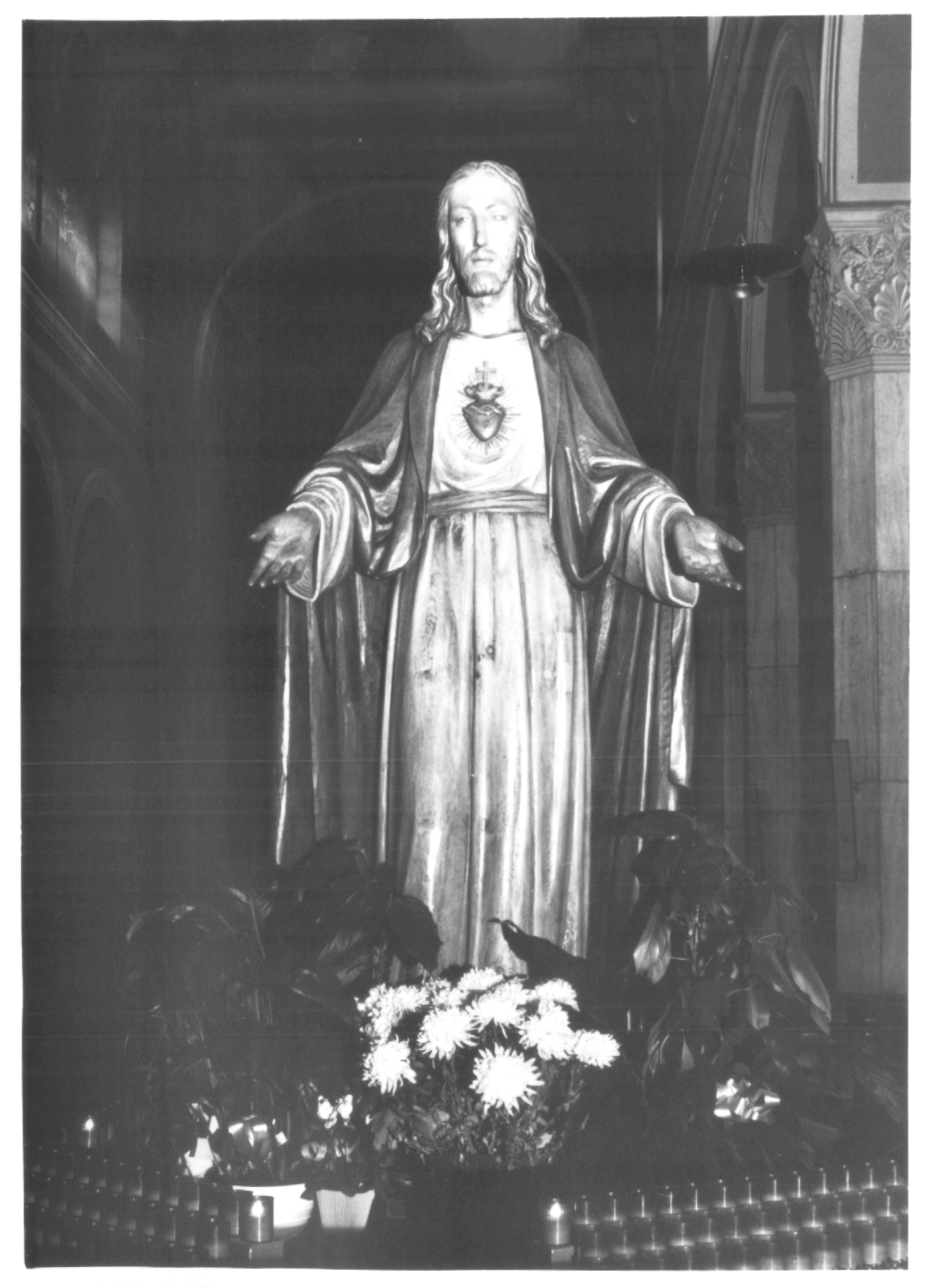 Sacro Cuore di gesù (statua) - ambito Italia nord-orientale (sec. XIX)