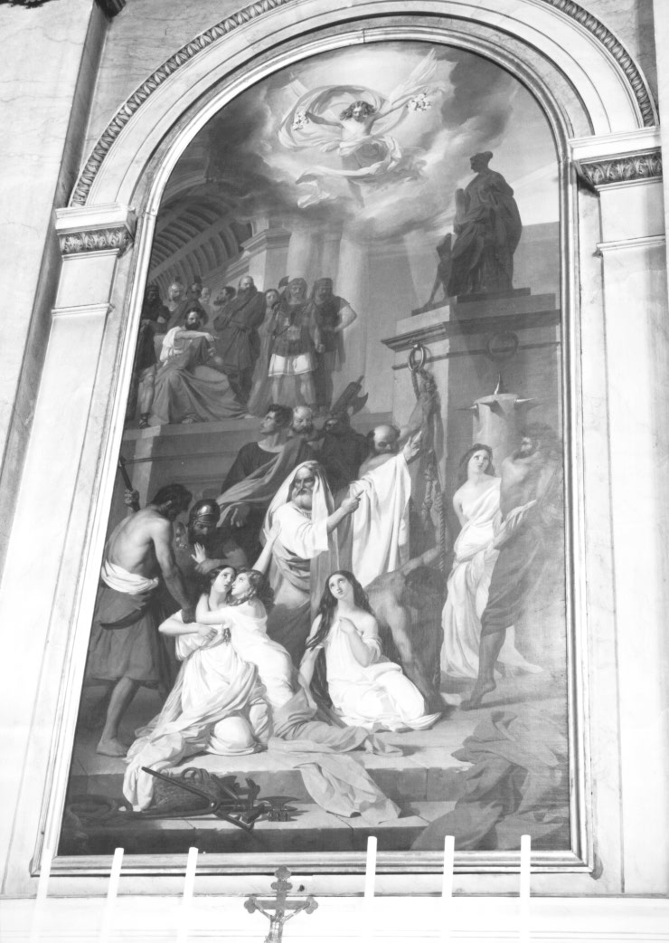 Martirio delle quattro Vergini aquileiesi (pala d'altare) - ambito Italia nord-orientale (sec. XIX)