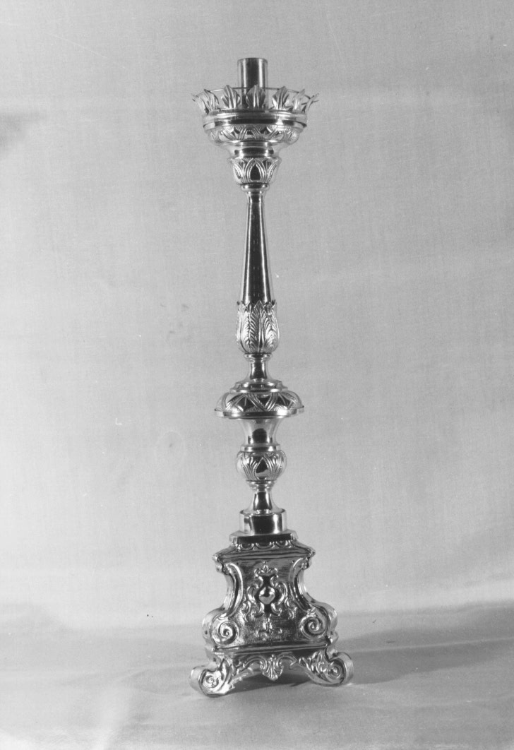 candeliere d'altare - ambito Italia nord-orientale (prima metà sec. XIX)