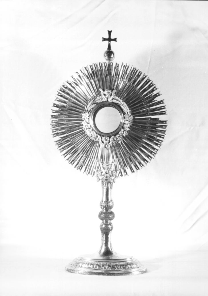 ostensorio - a raggiera - ambito Italia nord-orientale (sec. XVIII)