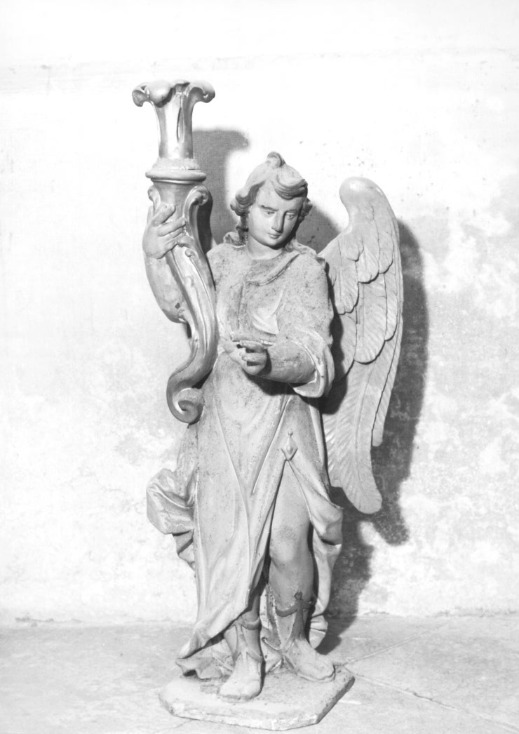 Angelo (candelabro - a statua) - ambito Italia nord-orientale (sec. XVIII)
