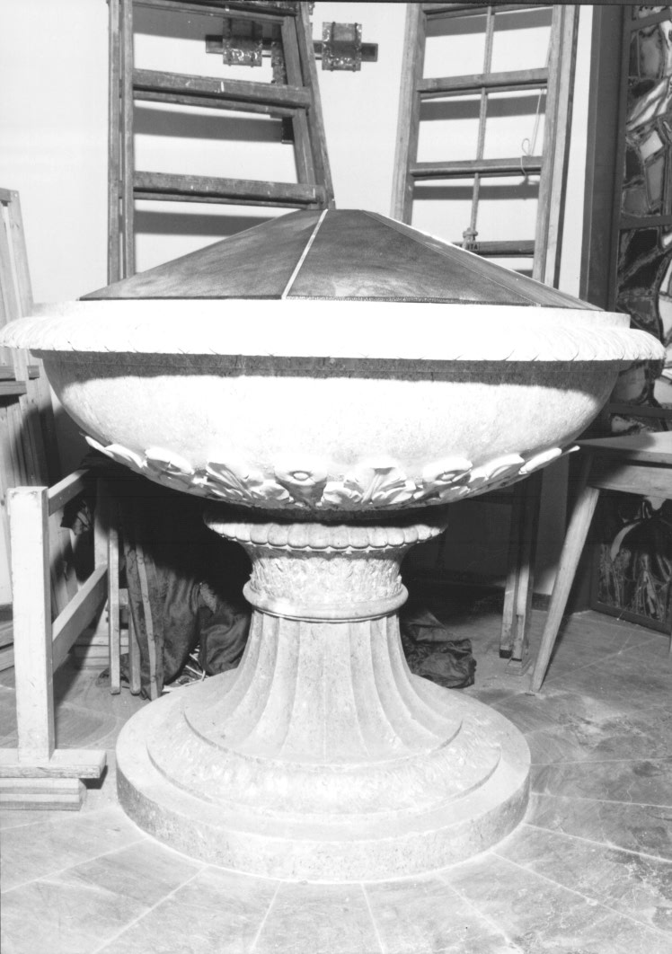 fonte battesimale - ambito Italia nord-orientale (secondo quarto sec. XIX)