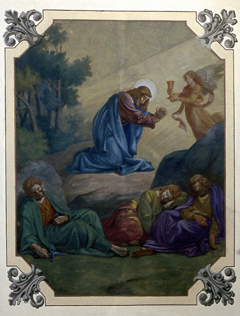 Orazione di Cristo nell'orto di Getsemani (dipinto) - ambito Italia nord-orientale (fine sec. XIX)