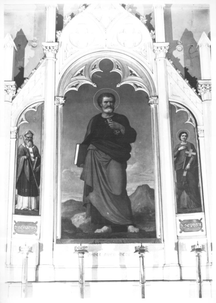 San Pietro/ San Renato/ Santa Sofia (trittico) - ambito Italia nord-orientale (seconda metà sec. XIX)