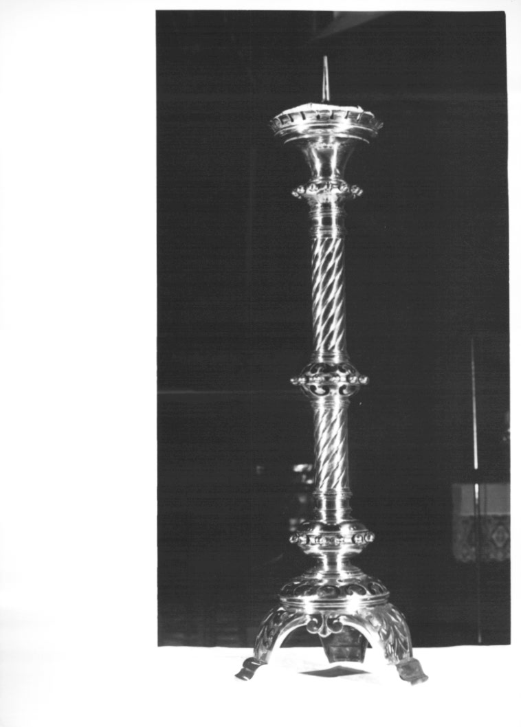 candeliere d'altare - ambito Italia nord-orientale (sec. XIX)