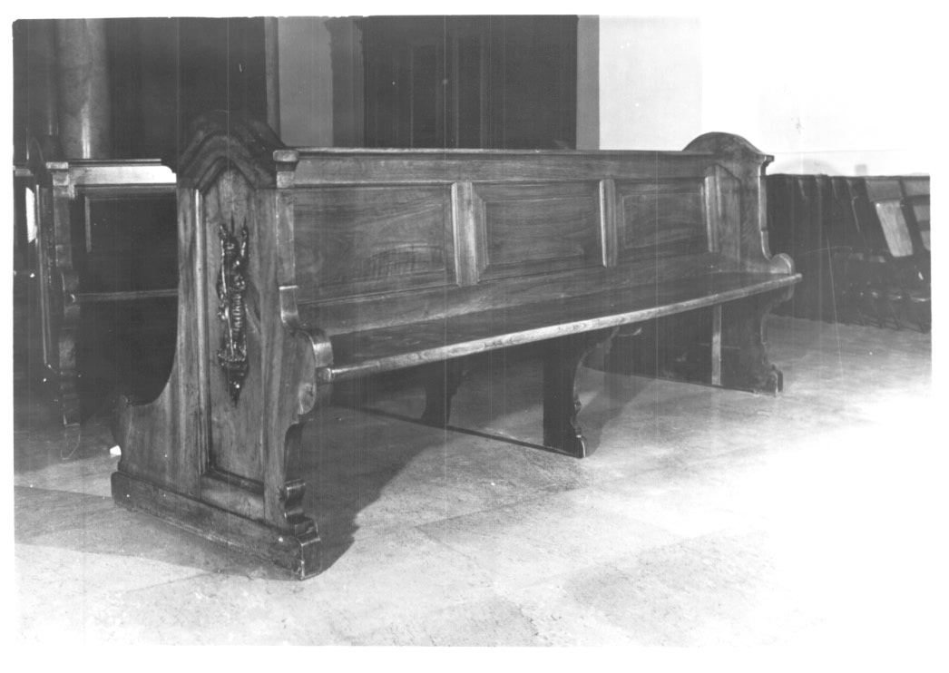 banco da chiesa - ambito Italia nord-orientale (metà sec. XIX)
